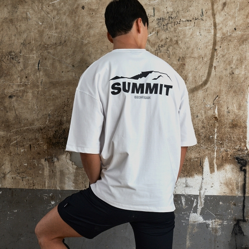 유피라운지 SUMMIT 오버핏 반팔 티셔츠 (S/S 신상 51% 할인)