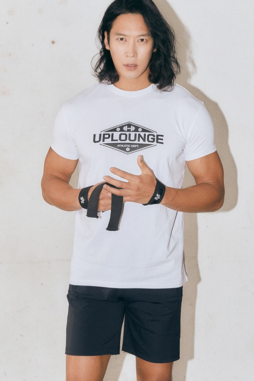 UPLOUNGE 피지크 머슬핏 티셔츠