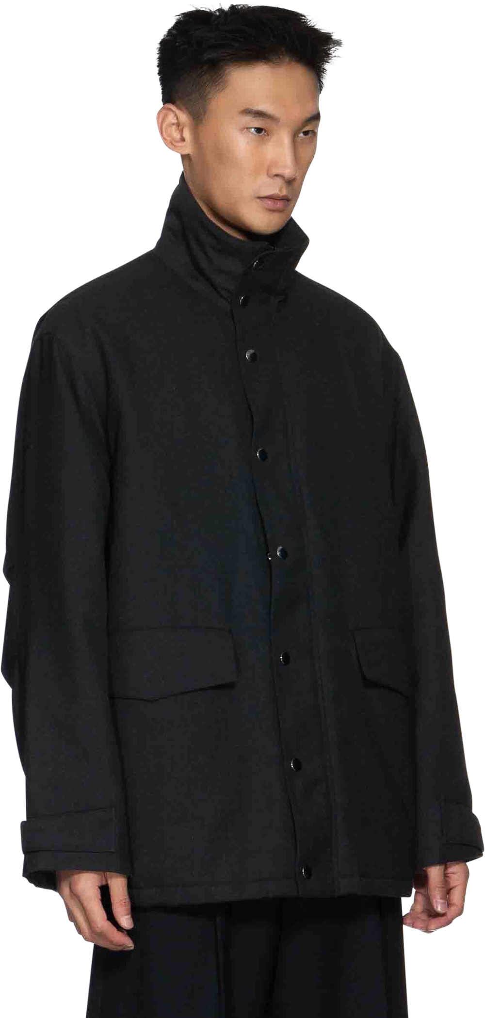 Coat : CHARCOAL BLACK