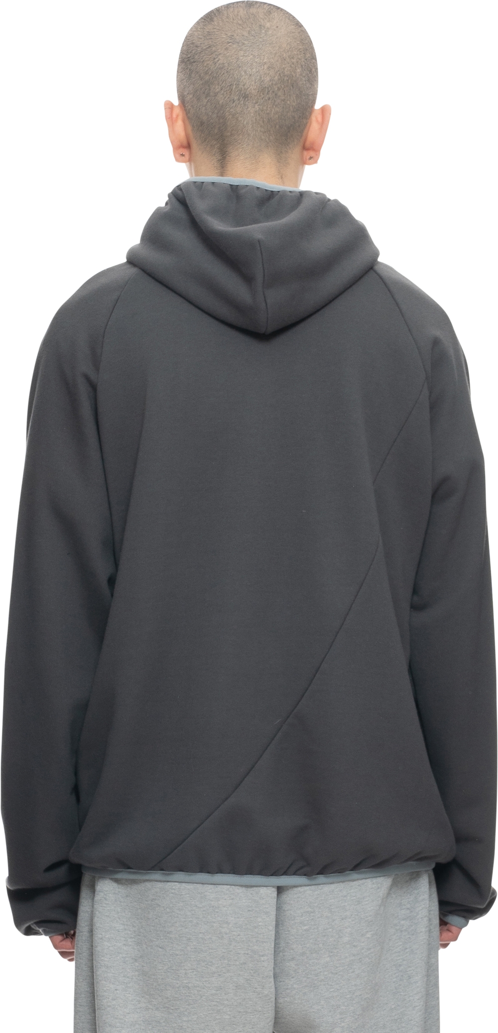 22SS TAPED HOODIE : CHARCOAL