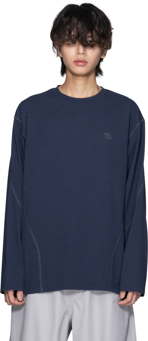 23FW STITCH LONG SLEEVES : NAVY